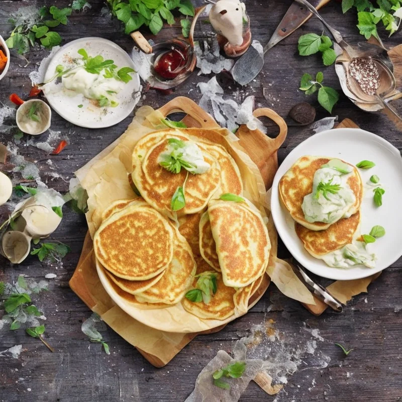 Pandekager med fiskefyld