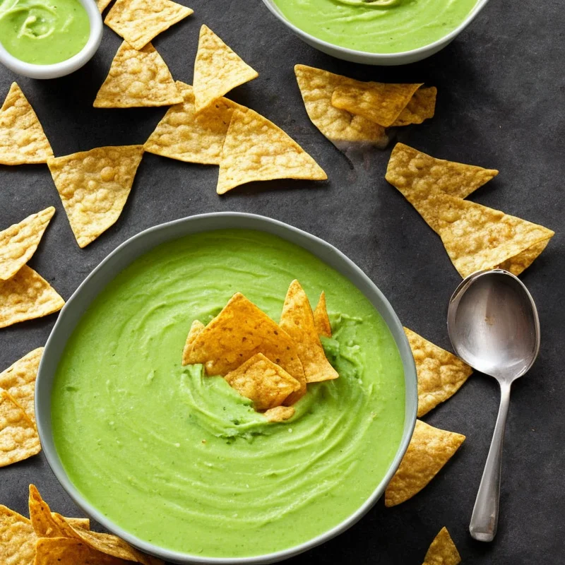 Avocadosuppe med nachochips