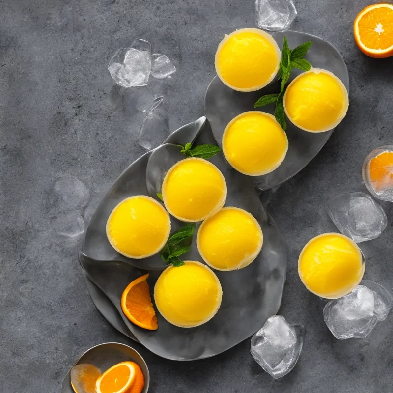 Appelsin vodkasorbet