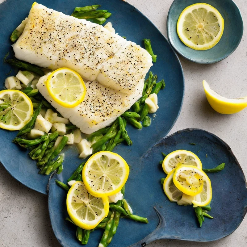 Hellefisk i citron