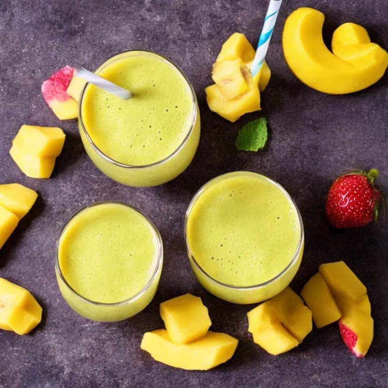 Smoothie med mango og banan