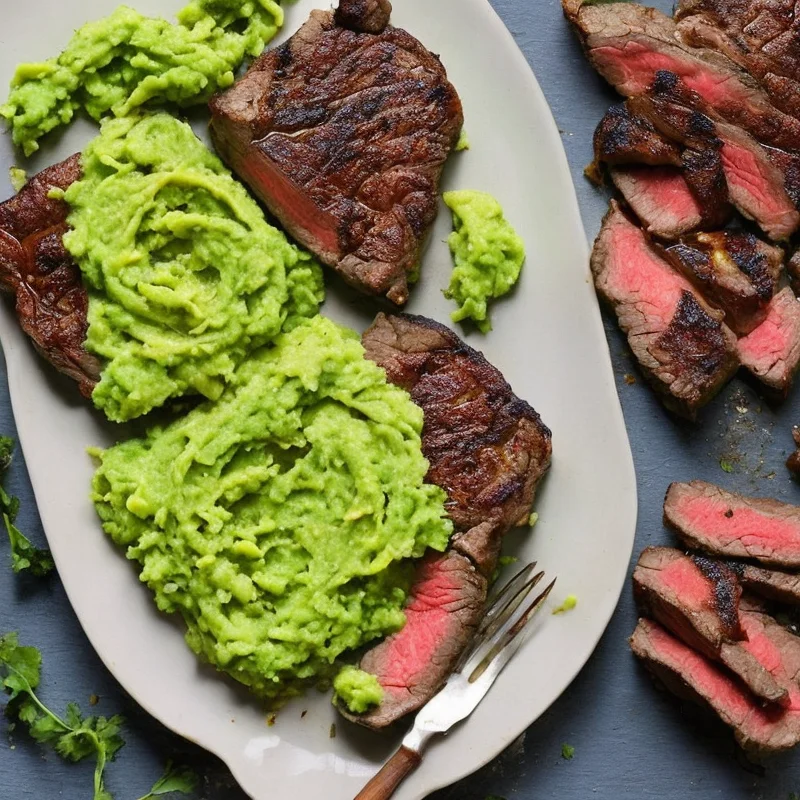 Engelsk bøf med avocadomos