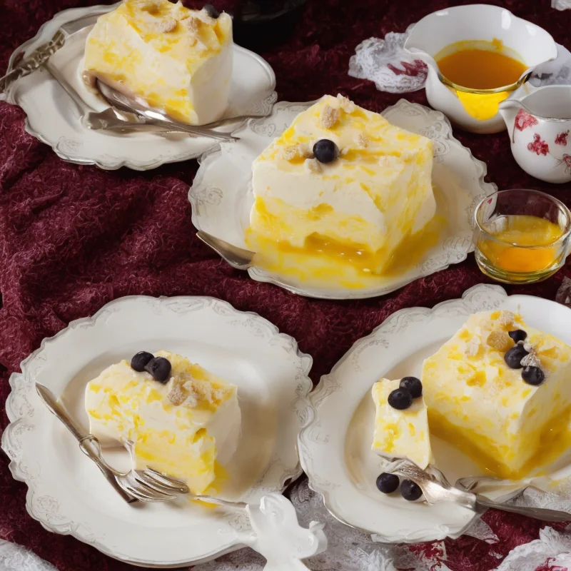 Russisk dessert med råcreme