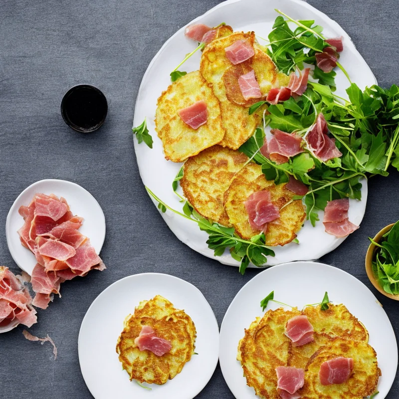 Kartoffelpandekage med serranoskinke