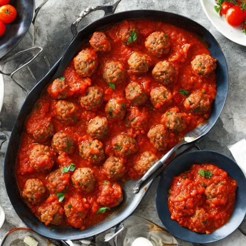 Frikadeller med tomatsauce
