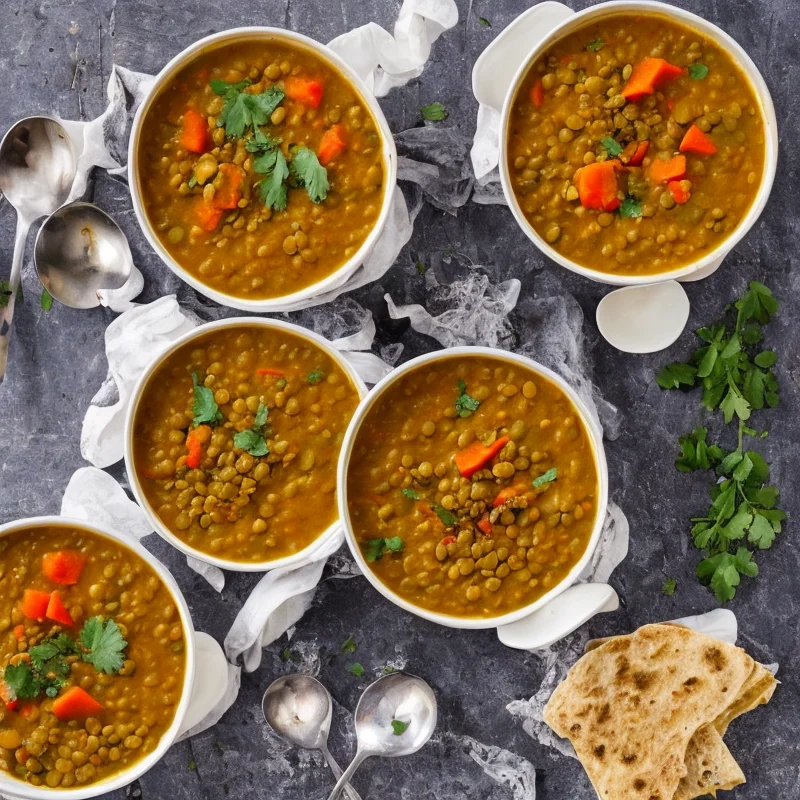 Karry/linsesuppe