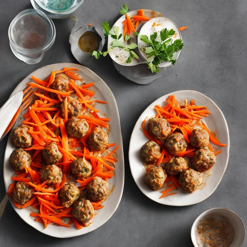 Kalkunfrikadeller med gulerod