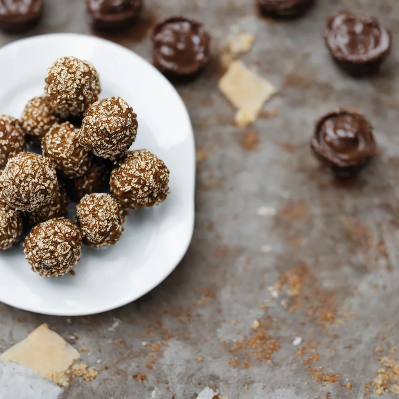 Sprøde Ferrero Rocher kugler med nutella