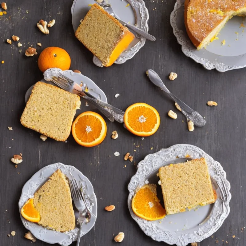 Klassens time-kage med appelsin og nødder