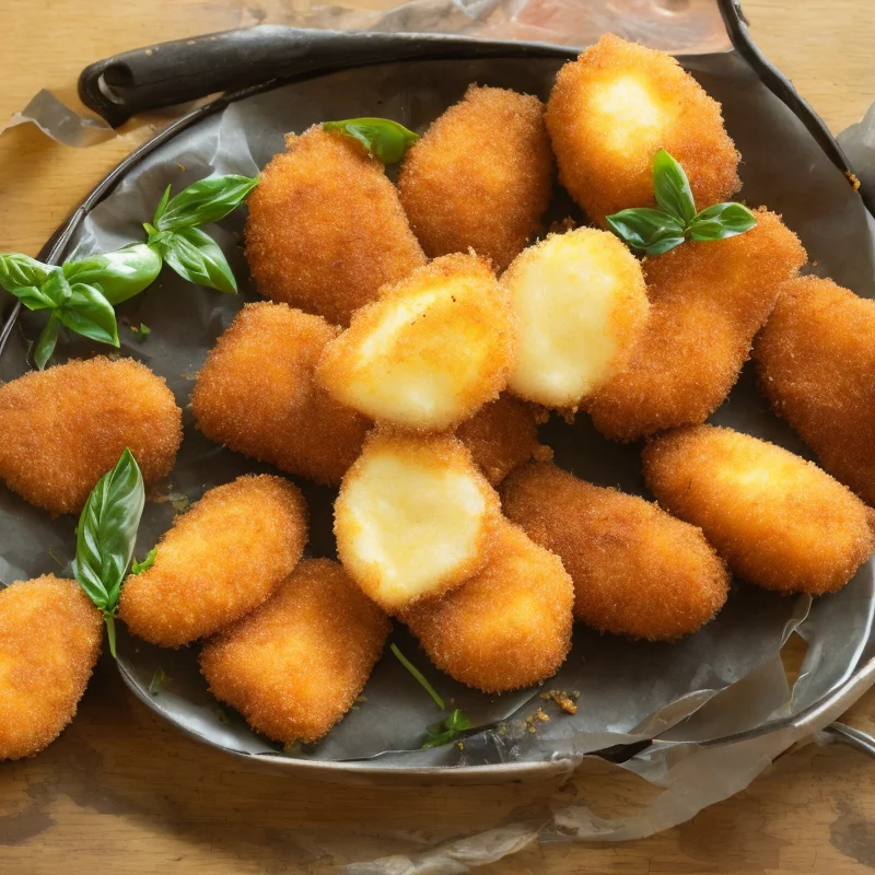 Friteret mozzarella
