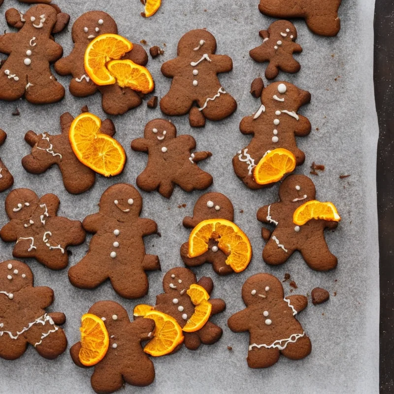 Brunkager med appelsin og chokolade