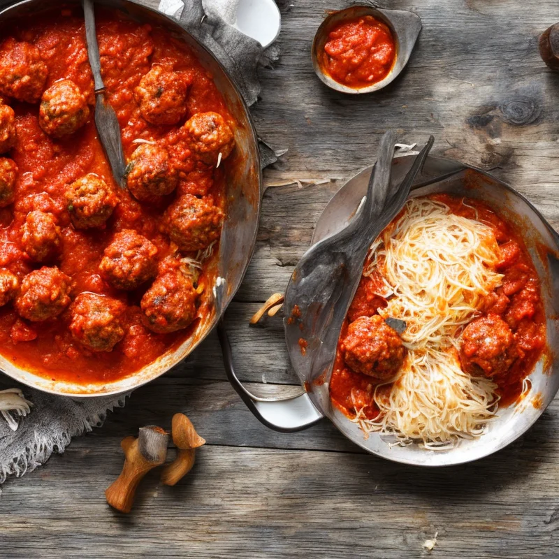 Nemme kødboller i tomatsauce