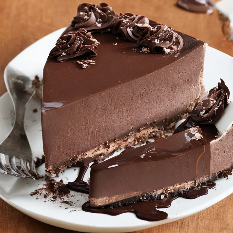 Kakaocheesecake med chokoladeganache