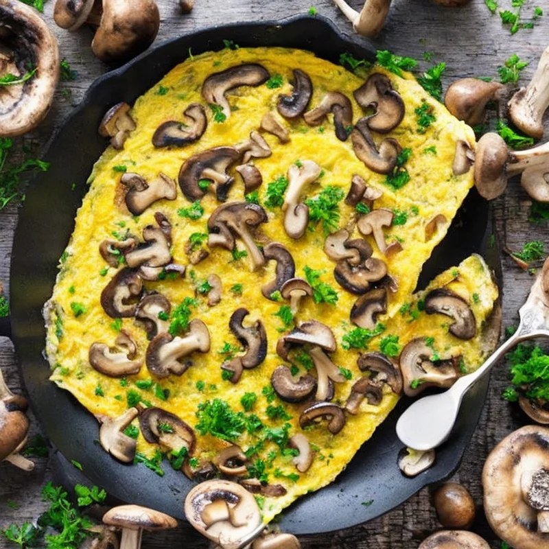 Omelet med svampe