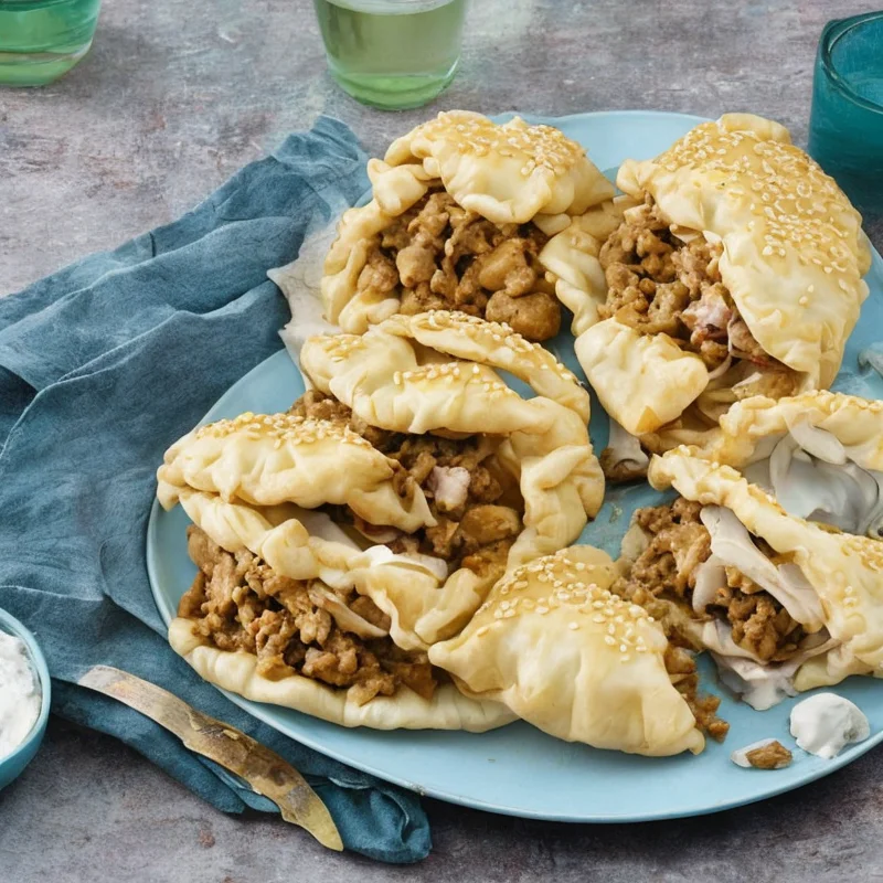 Pirogger med svinekød