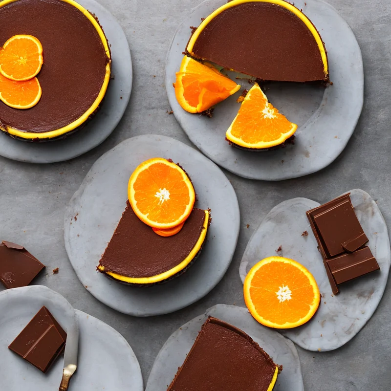 Appelsin chokoladeostekage