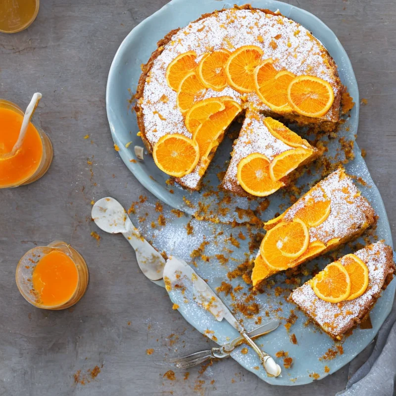 Gulerodskage med appelsinsaft