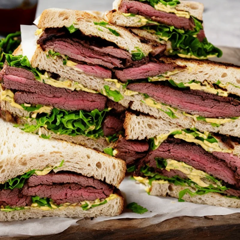 Sandwich med oksemørbrad