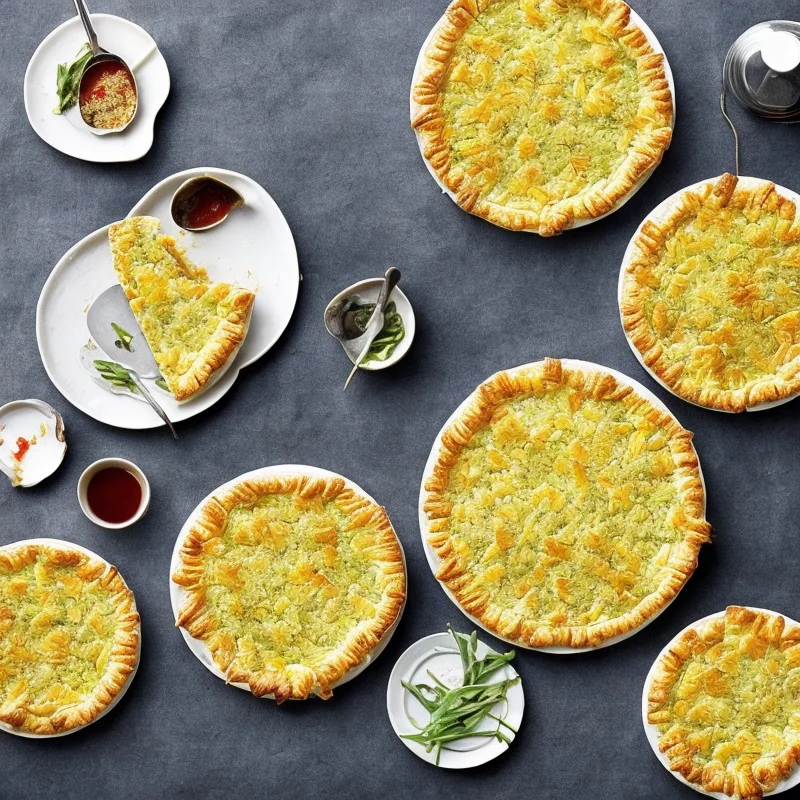 Grøntsagspie med sprød sesamoverflade