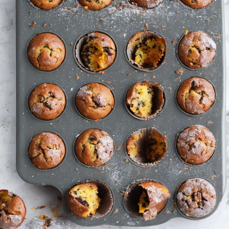 Julemuffins med chokolade og appelsin