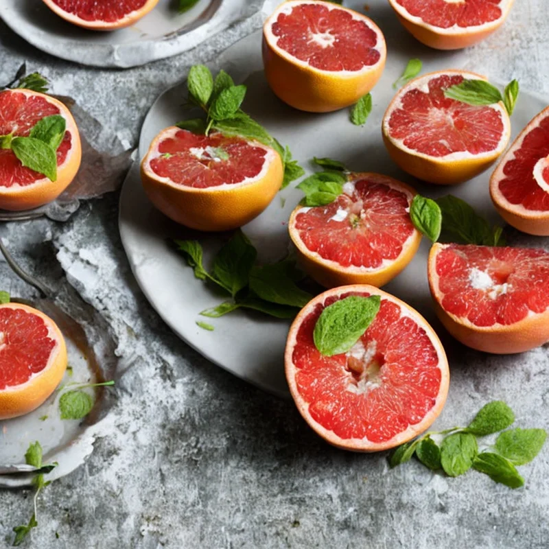 Fyldte grapefrugtskaller