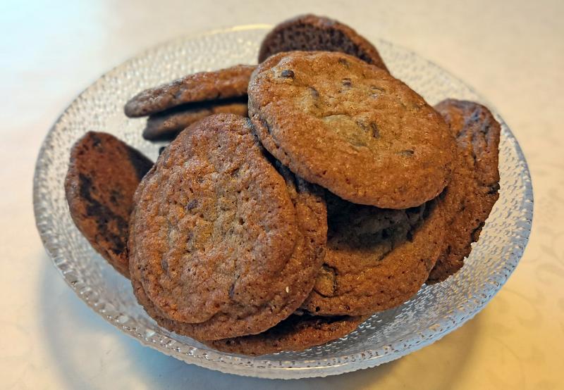 Orangecookies med chokolade